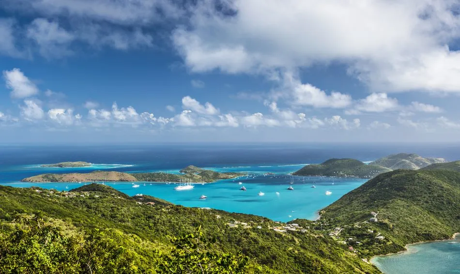 North Sound, anchorage in Leverick Bay, British Virgin Islands