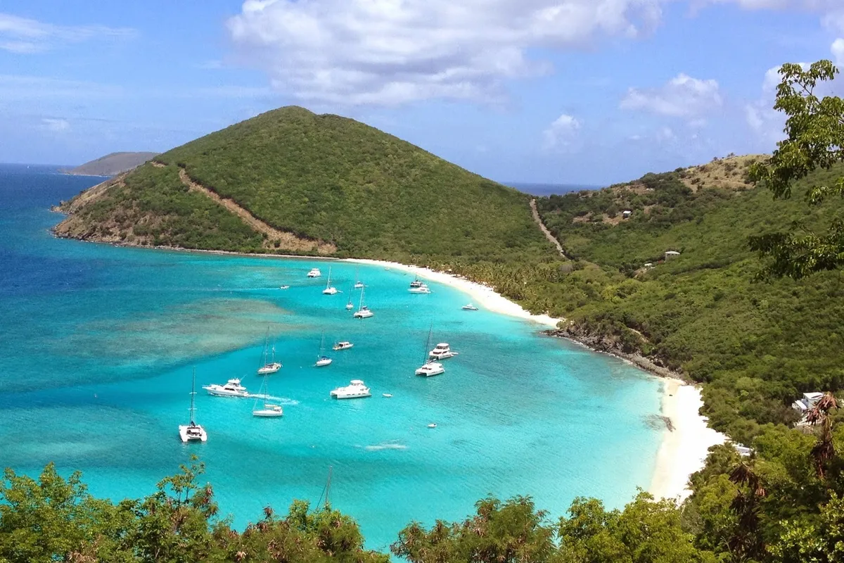 White Bay, anchorage in Belle Vue, British Virgin Islands