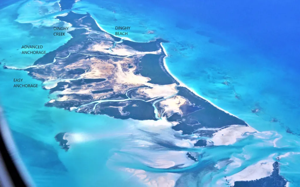Shroud Cay Anchorage in Exuma, Bahamas