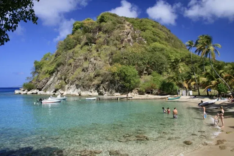 Prince Rupert Bay, anchorage in Tanetane, Dominica