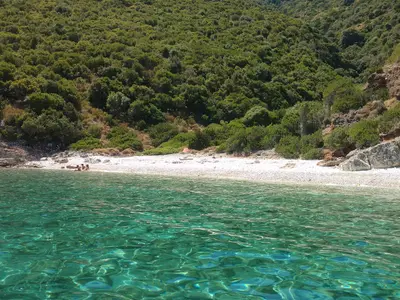 Pera Pigadi Beach, stop in Vathy — photo 3
