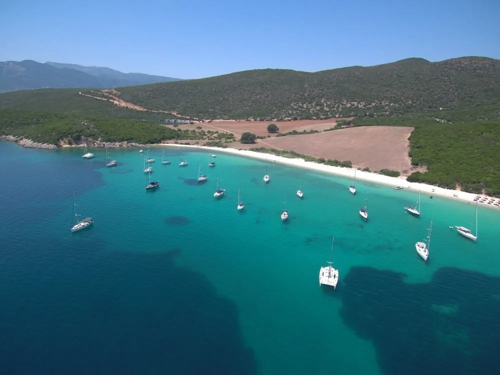 Vathiavali Beach, stop in Greece