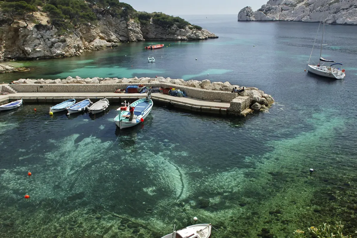 Calanque des Glettes, anchorage in Marseille, France