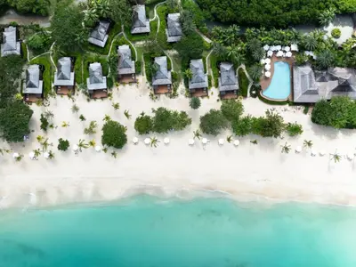 Hermitage Bay, anchorage in Jolly Harbour, Antigua and Barbuda
