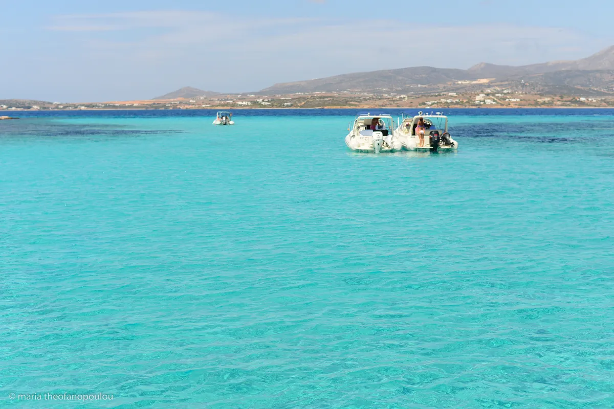 Tigani Parou Anchorage in Alyki, Greece