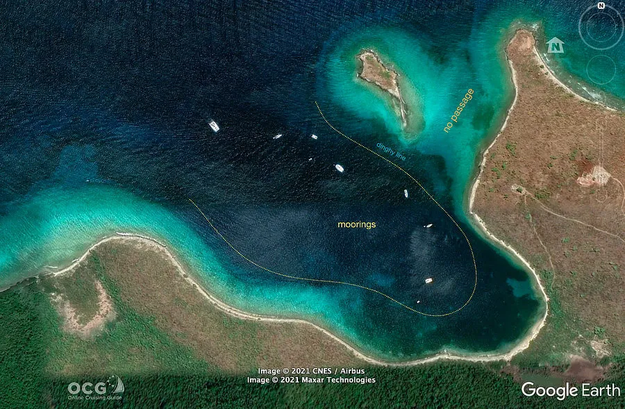 Waterlemon Bay, anchorage in Road Town, British Virgin Islands