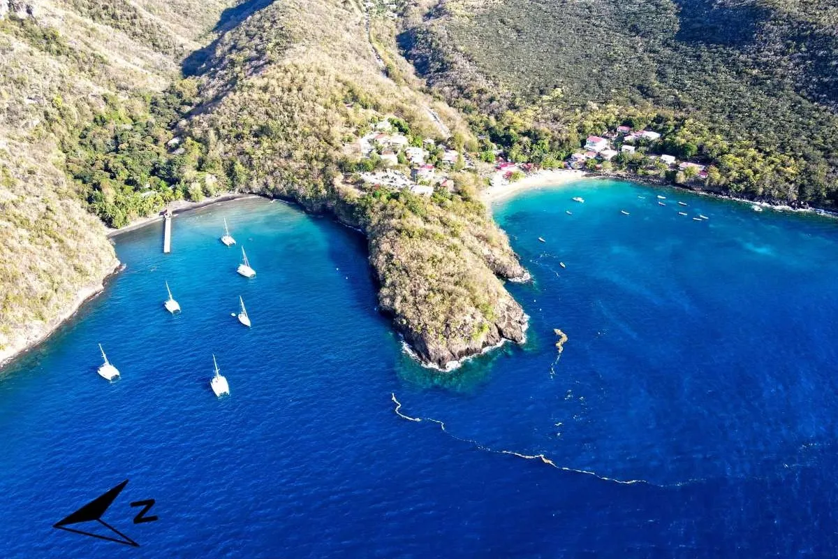 Anse Noire, anchorage in Les Trois-Îlets, France