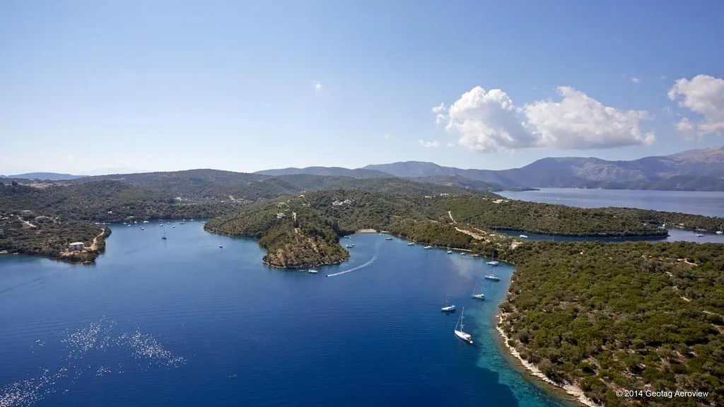 Órmos Ampelákia, anchorage in Vathy, Greece