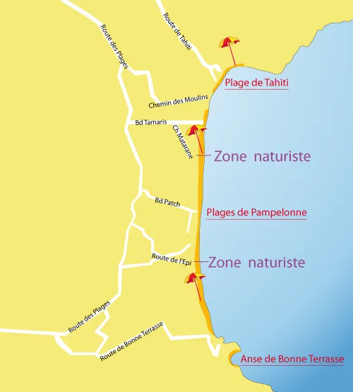 Plage de Tahiti, stop in Saint-Tropez, France — photo 5