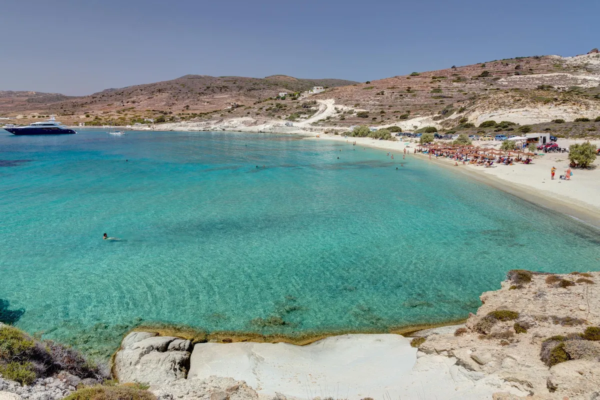 Kato Mersini, stop in Kimolos, Greece
