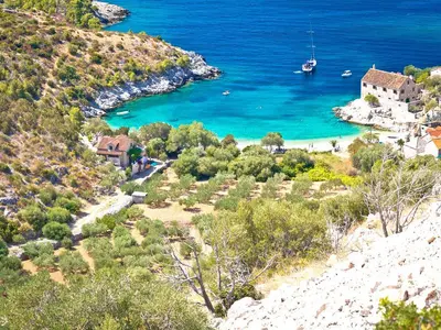 Uvala Prevojice, anchorage in Hvar town, Croatia — photo 4