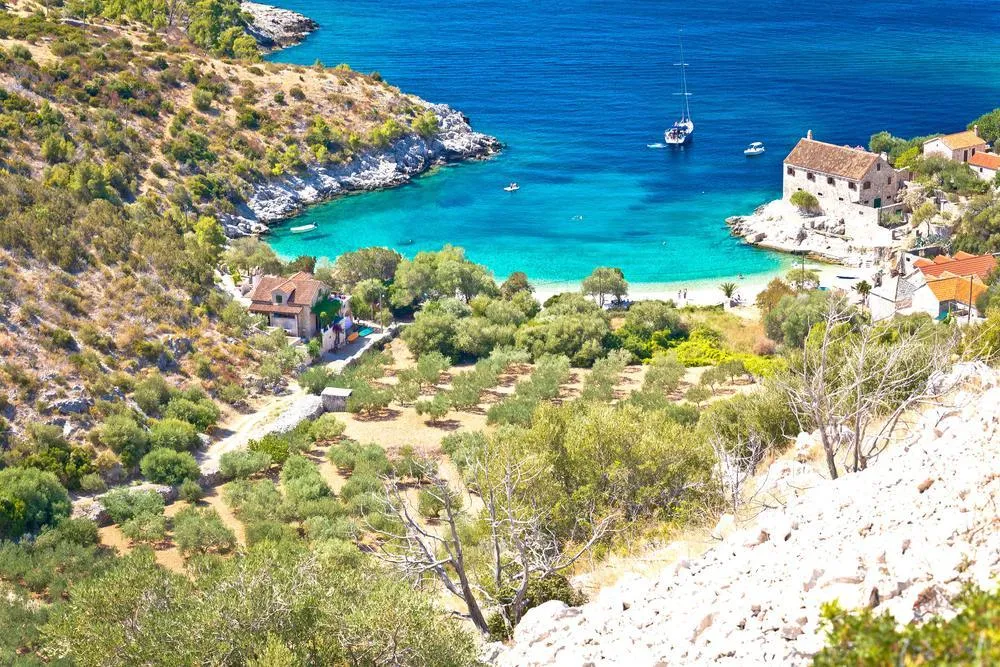 Uvala Prevojice, anchorage in Hvar town, Croatia — photo 4