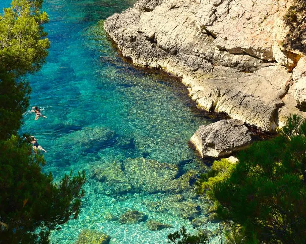 Cala del Francés, anchorage in Xàbia / Jávea, Spain