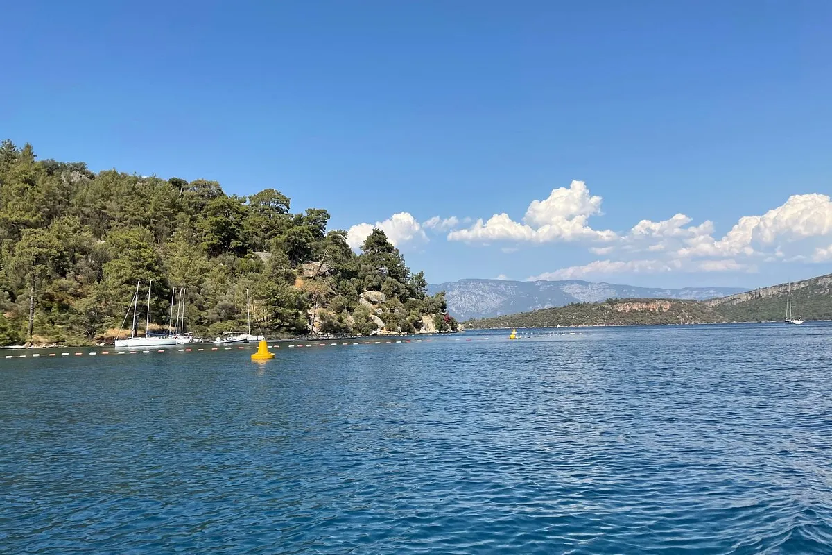 Osmanağa Koyu, anchorage in Fethiye, Turkey
