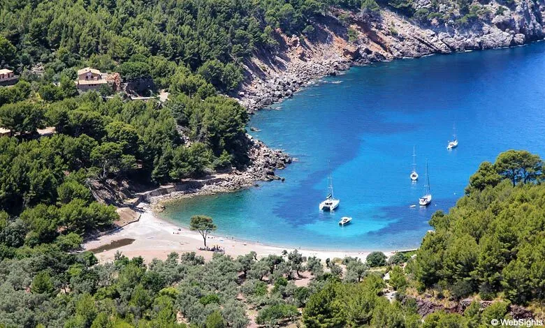 Cala Tuent, anchorage in Spain