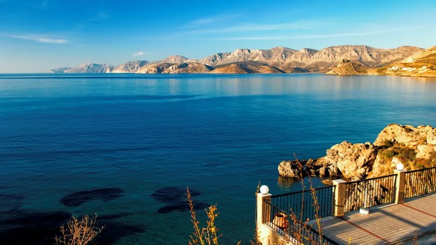 Chochlakura Bay in Lipsi Municipality, Greece