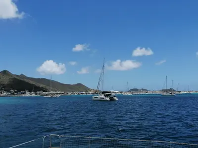 Baie Blanche, anchorage in Marigot, France — photo 2