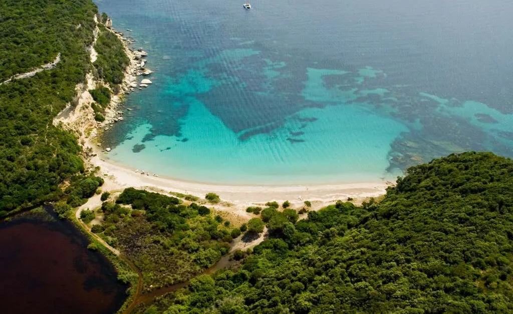 Plage de Canetto, stop in Bonifacio / Bunifaziu, France