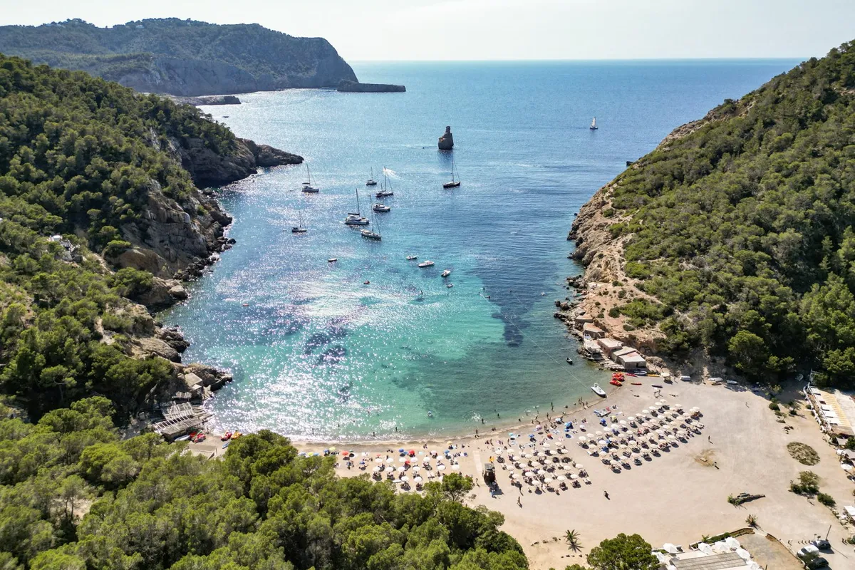Cala Benirràs, anchorage in Spain