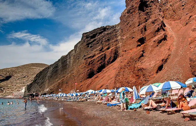 Kokkini Paralia, stop in Thira Municipal Unit, Greece