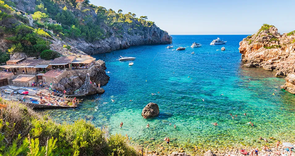 Cala Deià, anchorage in Spain