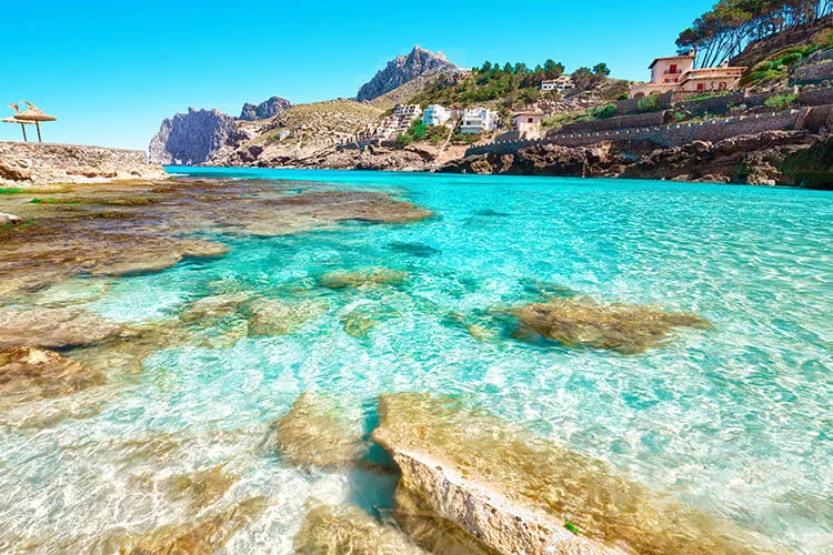 Cala Sant Vicenç, anchorage in Port de Pollença, Spain