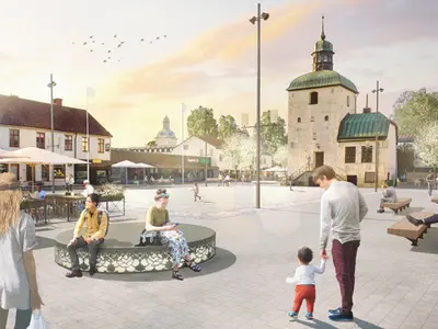 Rådhustorget, stop in Vadstena kommun, Sweden — photo 4