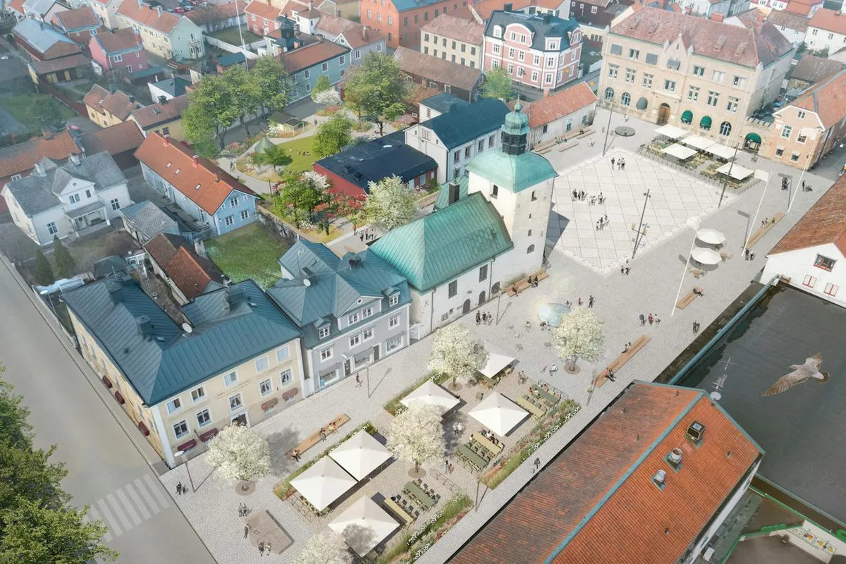 Rådhustorget, stop in Vadstena kommun, Sweden — photo 6