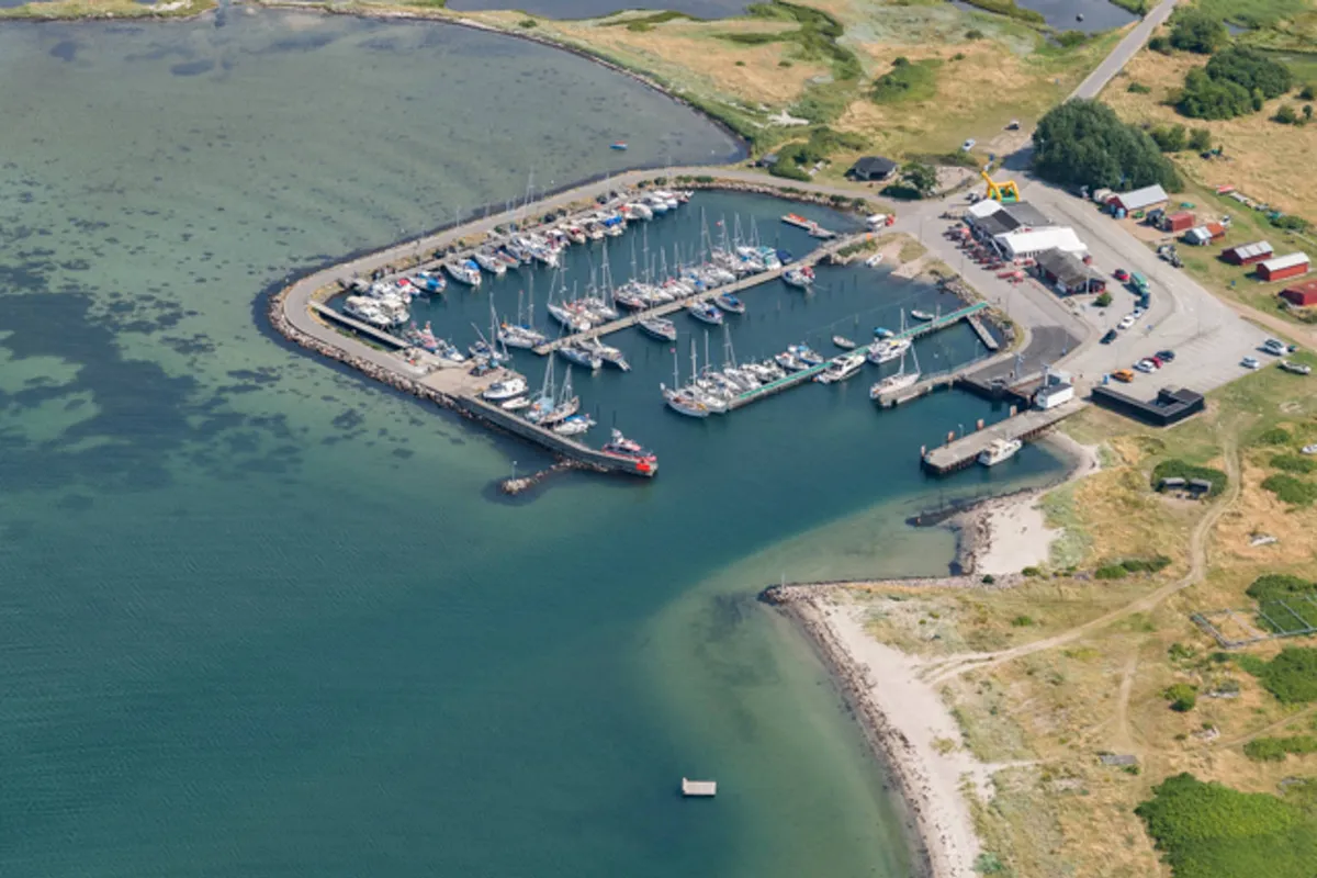 Aarø Havn, marina in Løkke, Denmark