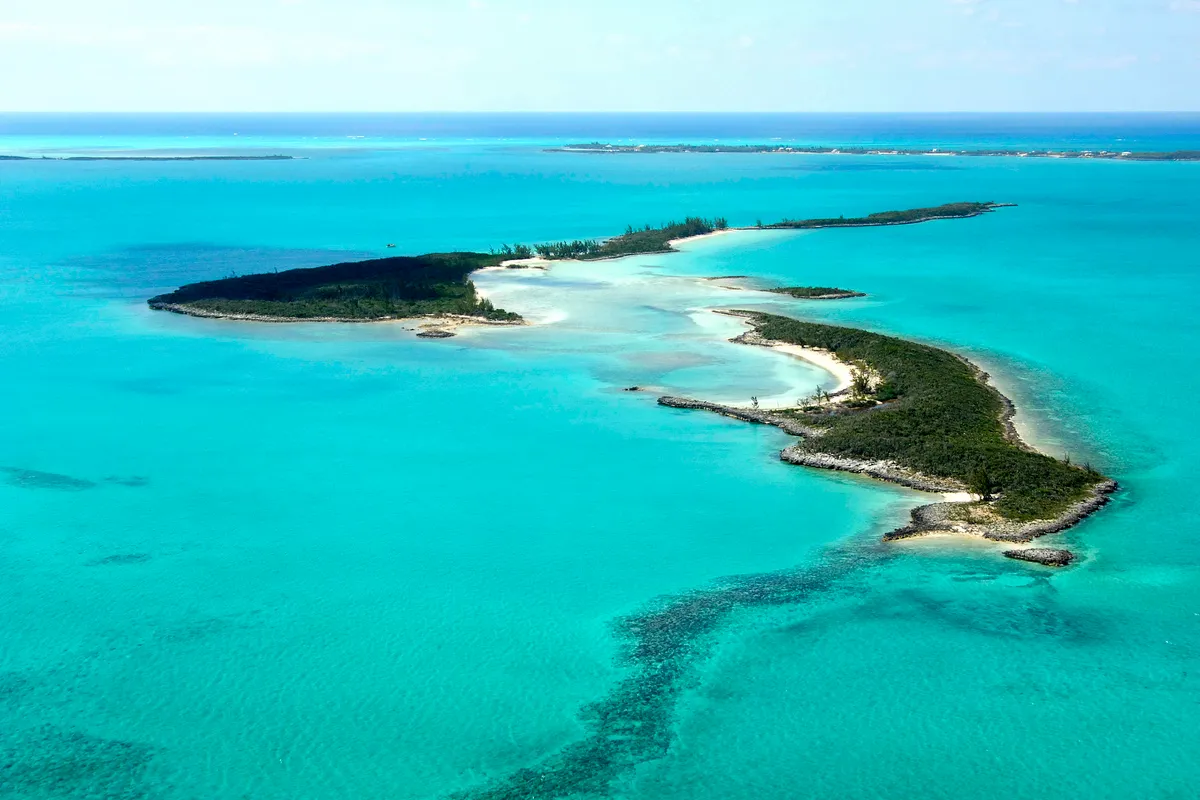 Meeks Patch Island Anchorage in North Eleuthera, Bahamas