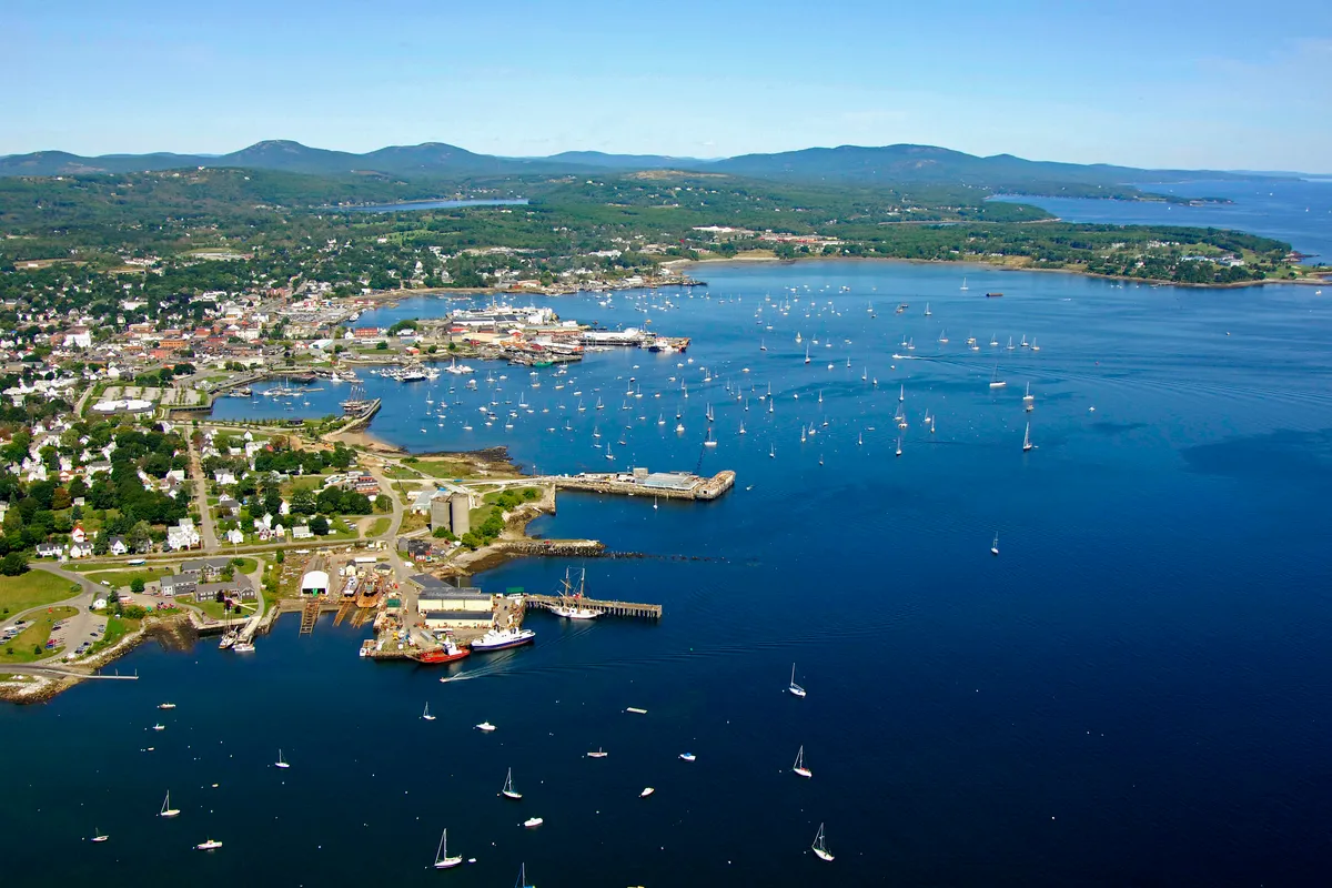 Rockland Harbor, stop in Rockland, United States