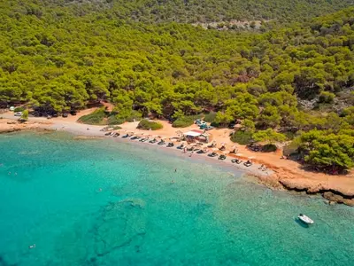 Aponissos Beach, stop in Megalochori, Greece — photo 3