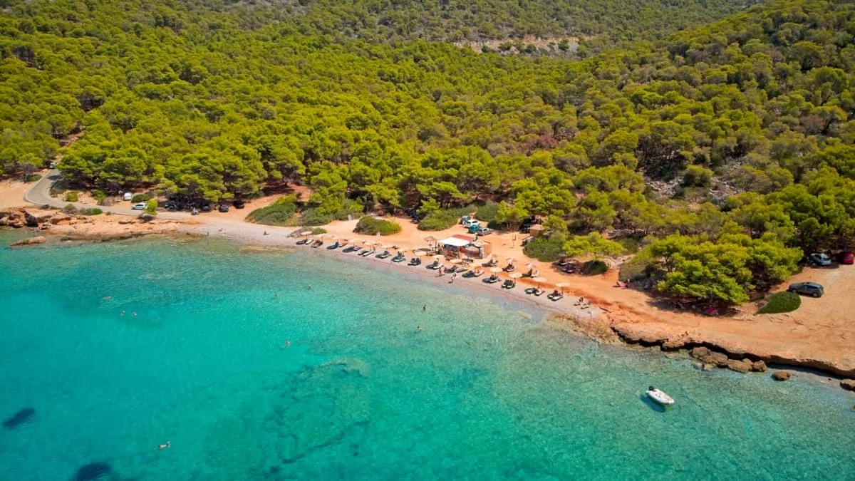 Aponissos Beach, stop in Megalochori, Greece — photo 3