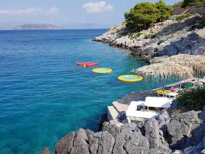 Aponissos Beach, stop in Megalochori, Greece — photo 2