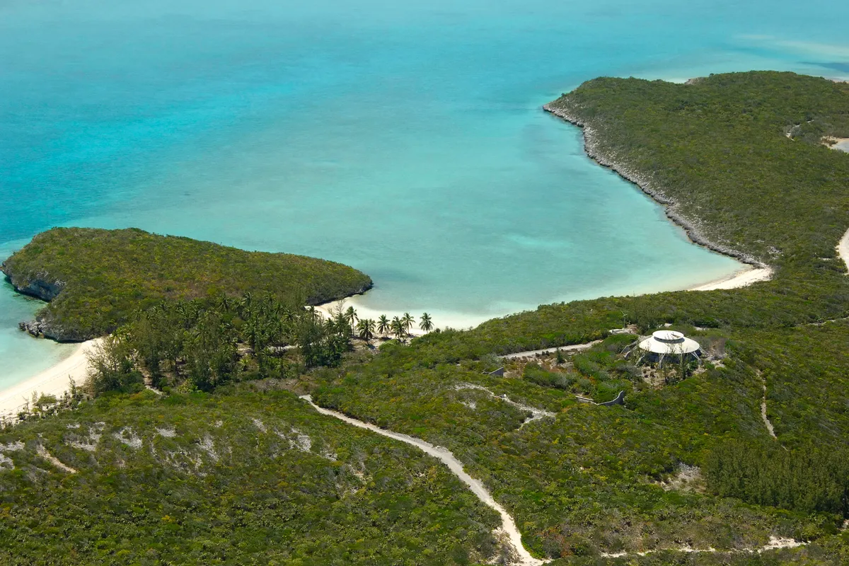 Rudder Cut Cay Anchorage in Exuma, Bahamas