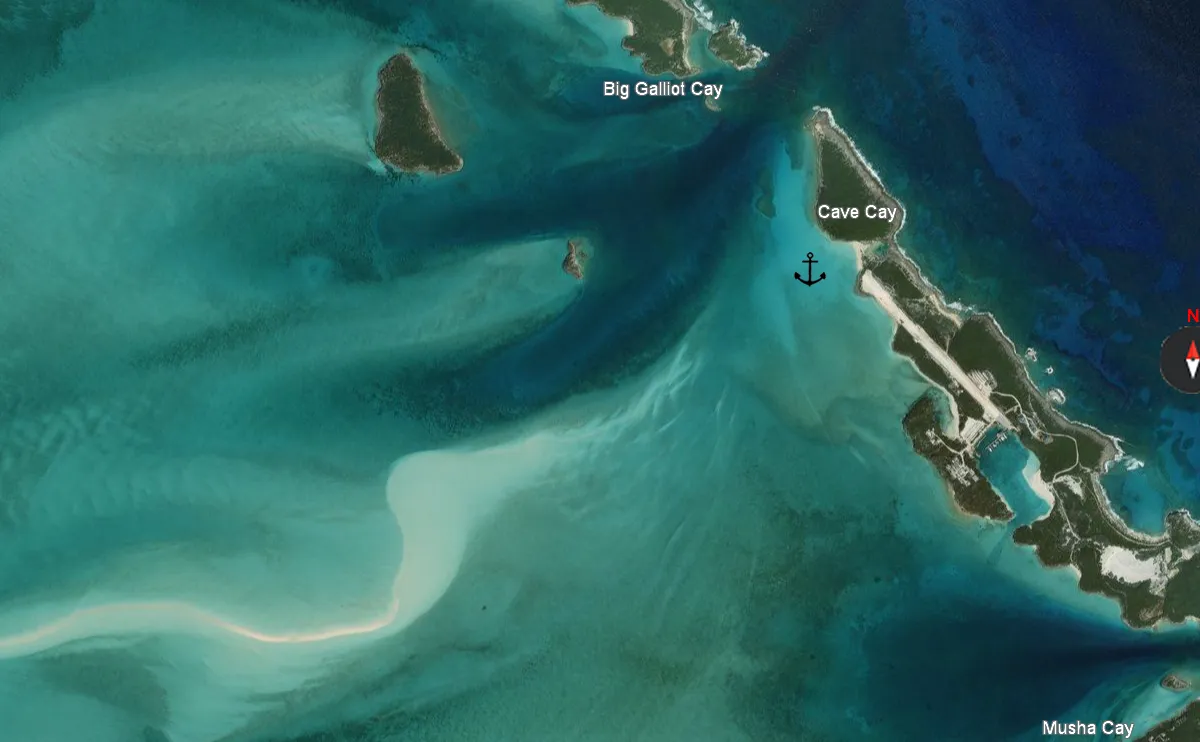 Rudder Cut Cay Anchorage in Exuma, Bahamas — photo 3