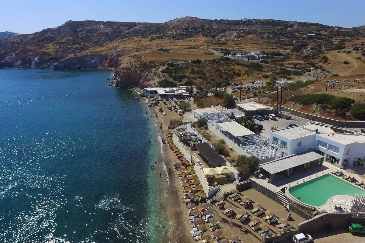 Paleochori Bay in Agia Kiriaki, Greece