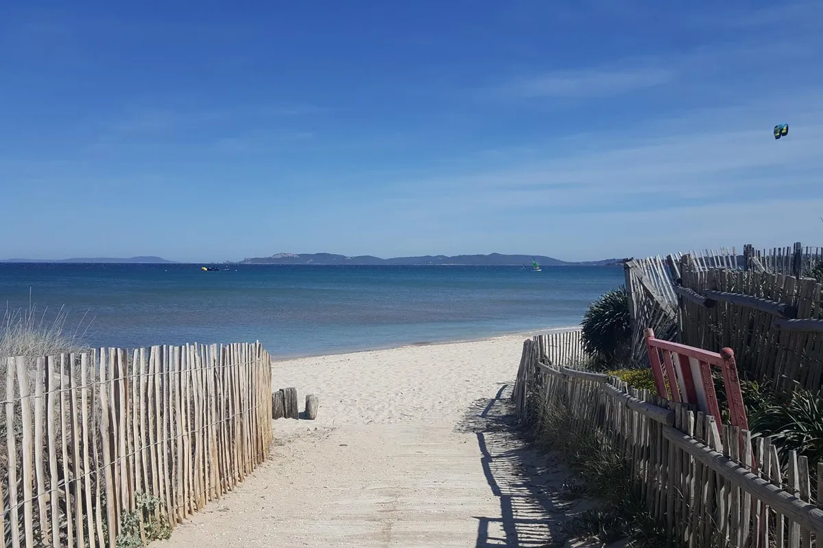 Plage de la Bergerie, stop in Hyères, France