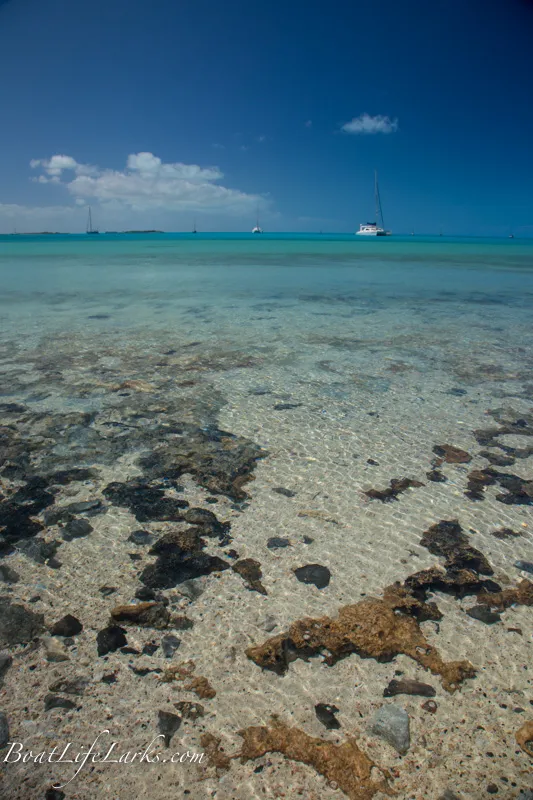 Salt Pond Anchorage in Long Island, Bahamas