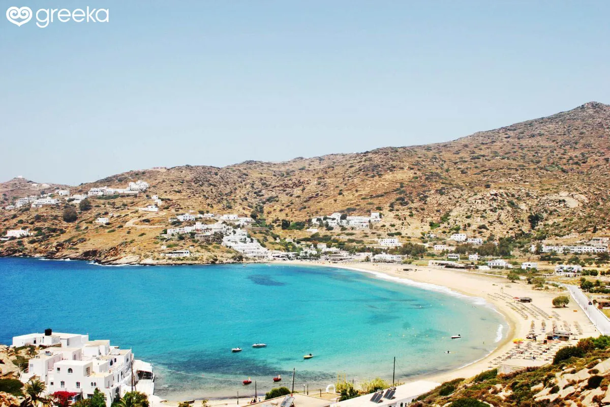 Mylopotas Bay in Mylopotas, Greece