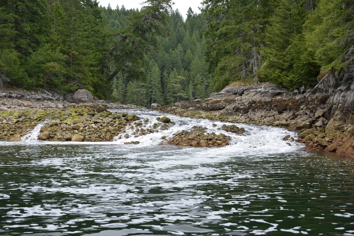 Squirrel Cove Lagoon, anchorage in Canada