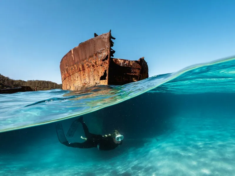 Tangalooma wrecks, stop in Australia