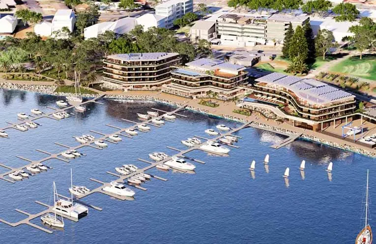 d'Albora Marina in Nelson Bay, Australia