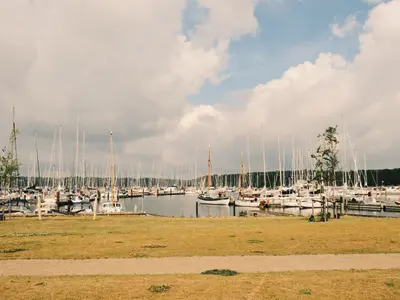 Middelfart city harbour, marina in Middelfart, Denmark — photo 2