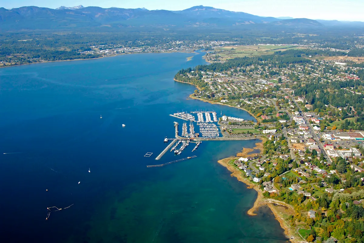 Comox Bay Marina in Courtenay, Canada