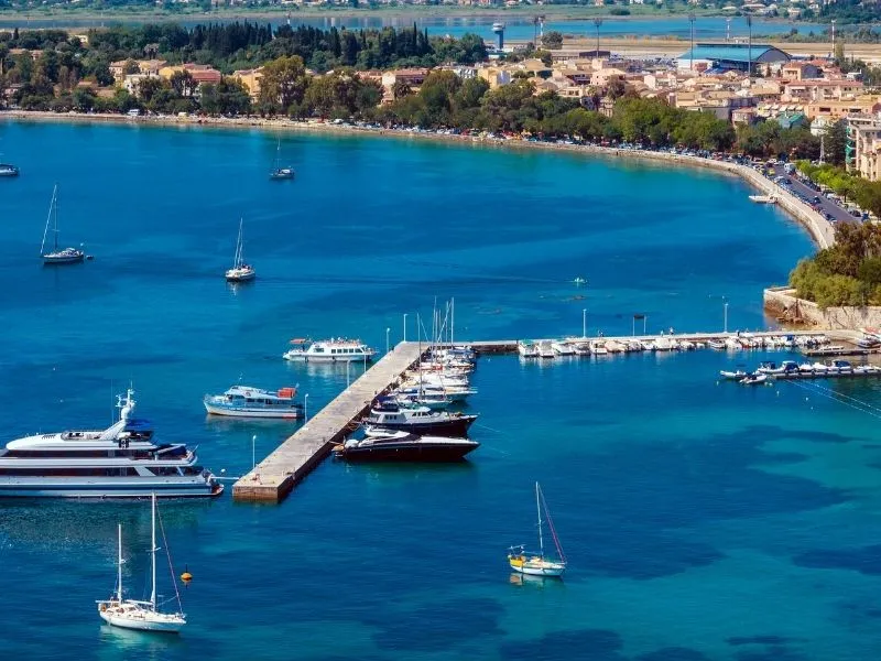 Billy's Boat Hire Marina in Gouvia, Greece