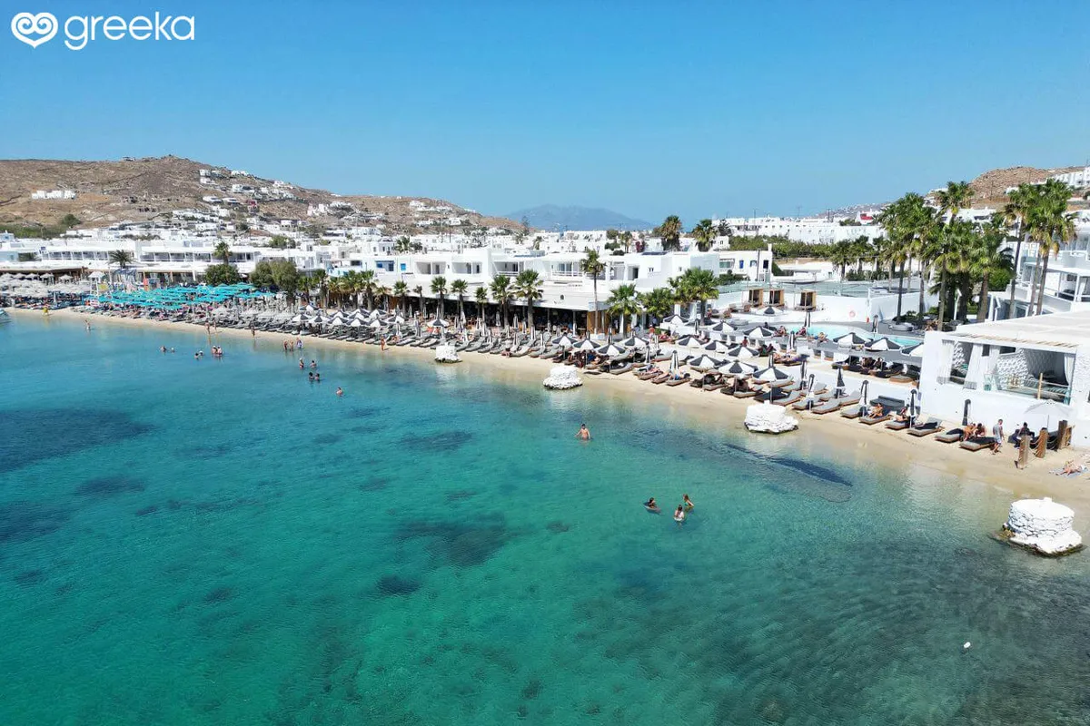 Ornos Bay in Greece