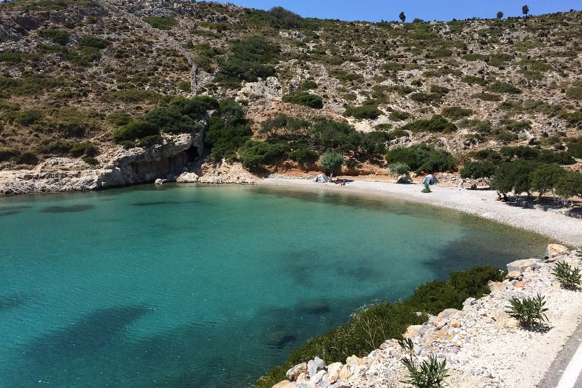 Spilia Bay in Megalo Chorio, Greece