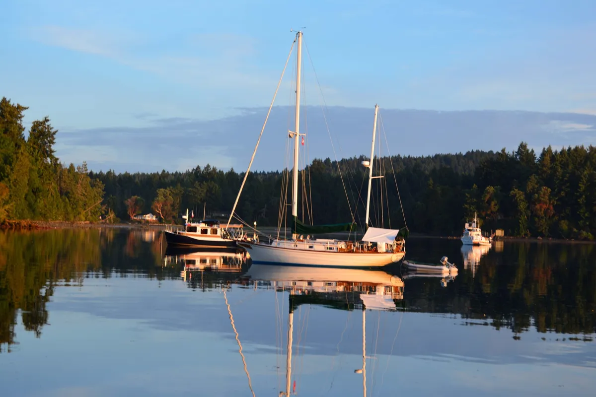 Clam Bay, anchorage in Area G (Saltair / Gulf Islands), Canada