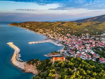 Limenaria Bay in Limenaria, Greece